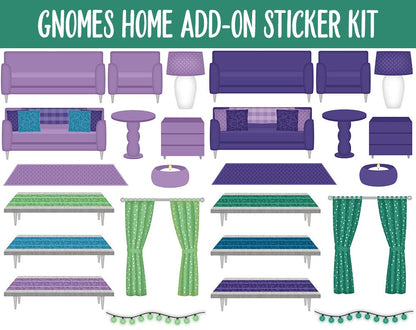 Gnomes Galore Home Digital Stickers | GoodNotes & iPad | Furniture, Decor