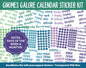 Gnomes Galore Calendar Essentials Digital Planner Stickers | GoodNotes, iPad and Android | Dates, Days of the Week, Months
