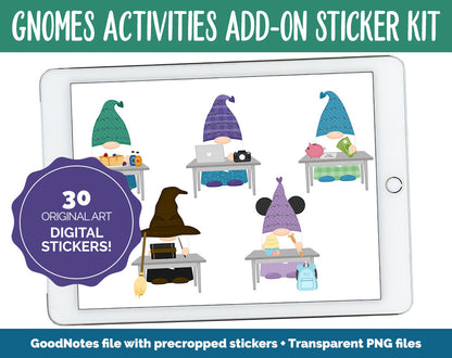 Gnomes Galore Activities Digital Stickers | GoodNotes & iPad | Crafts, School, Work, Hobbies