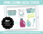 Spring Cleaning Digital Stickers | GoodNotes, iPad and Android | Chores, Tasks, Clean, Tidy, Organize, Spring Clean