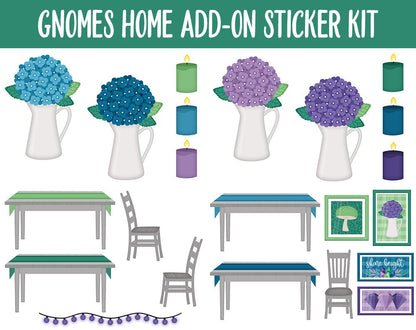 Gnomes Galore Home Digital Stickers | GoodNotes & iPad | Furniture, Decor