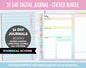 31 Day Digital Journal + Sticker Bundle | Whimsical Theme