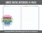 Linked Digital Notebooks 4- Pack | Whimsical Theme | GoodNotes, iPad & Android