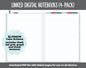 Linked Digital Notebooks 4- Pack | Blossom Theme | GoodNotes, iPad & Android