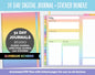 31 Day Digital Journal + Sticker Bundle | Sunbeam Theme