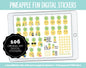 Pineapple Fun Digital Planner Stickers | GoodNotes, iPad and Android | Kawaii, Fruit, Tasks, Activities, Planning