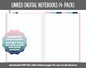 Linked Digital Notebooks 4- Pack | Harmony Theme | GoodNotes, iPad & Android