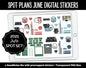 Spot Plans June Digital Stickers | GoodNotes, iPad and Android | Safari, Animals, Rainbow, Sassy, Adulting, Planning