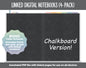 Linked Digital Notebooks 4- Pack | Chalkboard | Boho Theme | GoodNotes, iPad & Android