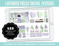 Lavender Fields Digital Planner Stickers | GoodNotes, iPad and Android | Floral, Botantical, Self-Care, Gnomes