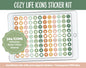 Cozy Life Icon Digital Planner Stickers | GoodNotes, iPad and Android | Icons, Life, Weather, Everyday