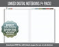 Linked Digital Notebooks 4- Pack | Breezy Theme | GoodNotes, iPad & Android