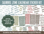 Squirrel Zone Calendar Essentials Digital Planner Stickers | GoodNotes, iPad and Android | Dates, Days of the Week, Months