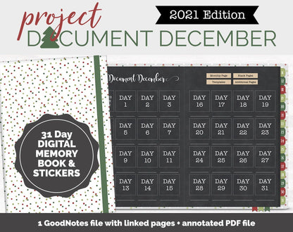 2021 Project Document December Digital Album and Stickers