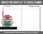 NEW! Undated Get Fit One Month Digital Planner | Joy - Best Health Edition | GoodNotes, iPad & Android | Fitness, Self-Care