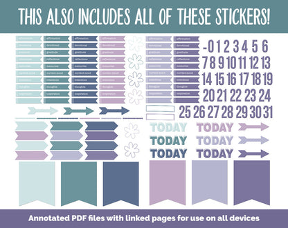 31 Day Digital Journal + Sticker Bundle | Destiny Theme