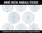Amore Mandala Digital Planner Stickers