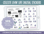 Celeste Livin' Life Digital Planner Stickers | GoodNotes, iPad and Android | Kawaii, Cleaning, Work, Tasks, Activities, Planning