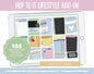 Hop to It Lifestyle Add-On Digital Stickers | GoodNotes & iPad | TV, Playlist, Travel, Reading, Work, Groceries
