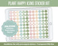 Plant Happy Icon Digital Planner Stickers | GoodNotes, iPad and Android | Icons, Life, Weather, Everyday