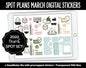 Spot Plans March Digital Stickers | GoodNotes, iPad and Android | Plants, Sassy, Spring, Adulting, Planning