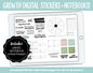 Growth Digital Stickers and Digtal Notebook 4-Pack | GoodNotes & iPad | Affirmations, Personal Development, Postive Sayings