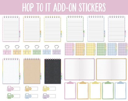 Hop to It Add-On Digital Stickers | GoodNotes & iPad | Trackers, Budget, Fitness, Health, Habits