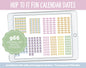 Hop to It Fun Calendar Date Digital Stickers | GoodNotes, iPad and Android
