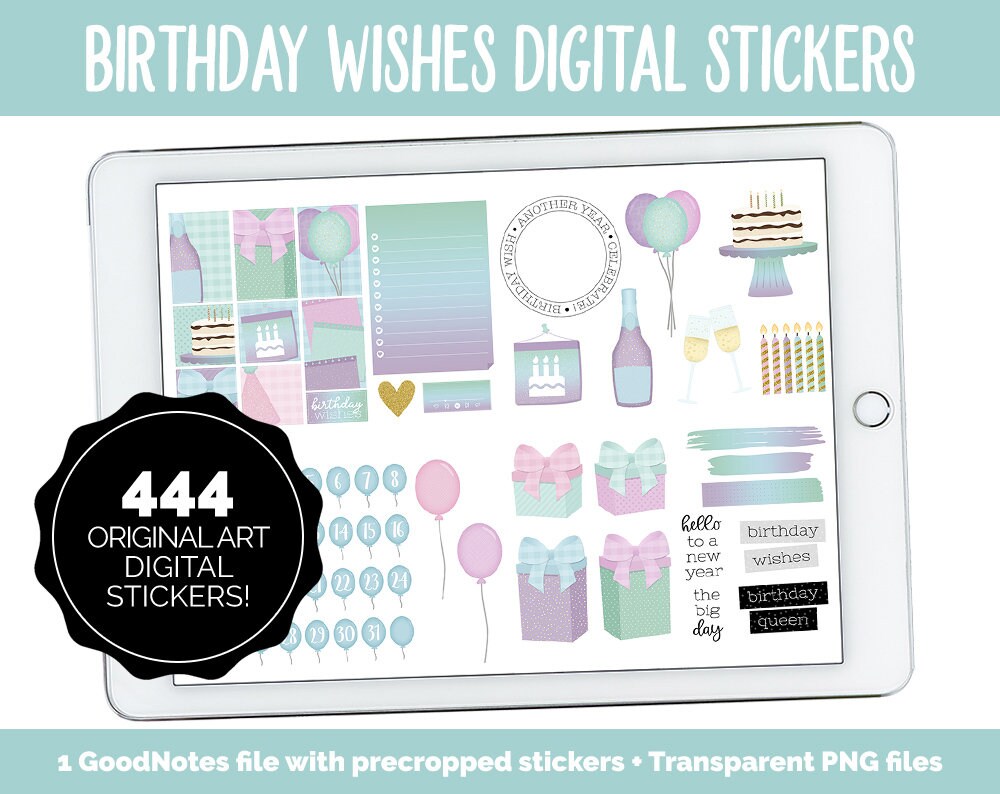 Birthday Wishes Digital Sticker