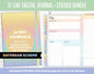 31 Day Digital Journal + Sticker Bundle | Daydream Theme