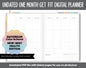 NEW! Undated Get Fit One Month Digital Planner | Daydream Theme - Best Health Edition | GoodNotes, iPad & Android | Fitness, Self-Care