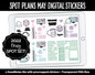 Spot Plans May Digital Stickers | GoodNotes, iPad and Android | Sassy, Spring, Adulting, Planning, Pastel