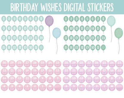 Birthday Wishes Digital Sticker