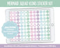Mermaid Squad Icon Digital Planner Stickers | GoodNotes, iPad and Android | Icons, Life, Weather, Everyday