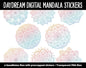 Daydream Mandala Digital Planner Stickers | GoodNotes, iPad and Android | Gradient, Ombre, Coloring