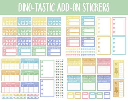 Dino-tastic Add-On Digital Stickers | GoodNotes & iPad | Trackers, Budget, Fitness, Health, Habits