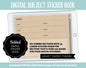 Blank Subject Digital Sticker Books | Kraft Theme | Goodnotes, iPad & Android