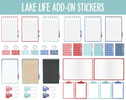 Lake Life Add-On Digital Stickers | GoodNotes & iPad | Trackers, Budget, Fitness, Health, Habits