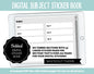 Blank Subject Digital Sticker Books | Whiteout Theme | Goodnotes, iPad & Android