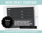 Blank Subject Digital Sticker Books | Chalkboard Theme