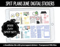 Spot Plans June Digital Stickers | GoodNotes, iPad and Android | Sassy, Dinosaur, Adulting, Planning, Funny