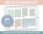 Boho Life Fun Calendar Date Digital Stickers | GoodNotes, iPad and Android