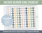 Sweater Weather Icon Digital Planner Stickers | GoodNotes, iPad and Android | Icons, Life, Weather, Everyday