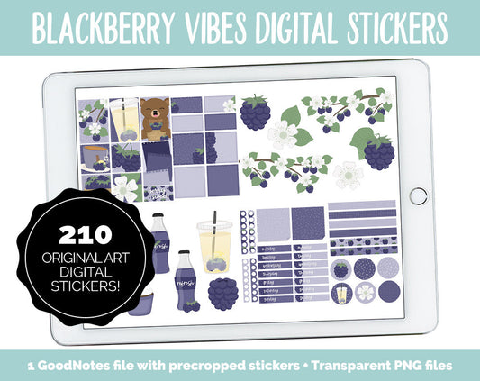 Blackberry Vibes Digital Stickers