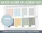Sweater Weather Fun Calendar Date Digital Stickers | GoodNotes, iPad and Android