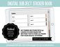 Blank Subject Digital Sticker Books | Mocha Theme | Goodnotes, iPad & Android