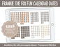 Frankie the Fox Fun Calendar Date Digital Stickers | GoodNotes, iPad and Android