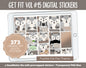 Get Fit Vol #15 Digital Stickers | GoodNotes & iPad | Fitness, Health, Self-Care, Workout | Frankie the Fox