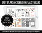 Spot Plans October Digital Stickers | GoodNotes, iPad and Android | Sassy, Fall, Adulting, Planning, Funny, Halloween