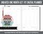 NEW! Undated Get Fit One Month Digital Planner | Festive Theme - Best Health Edition | GoodNotes, iPad & Android | Fitness, Self-Care